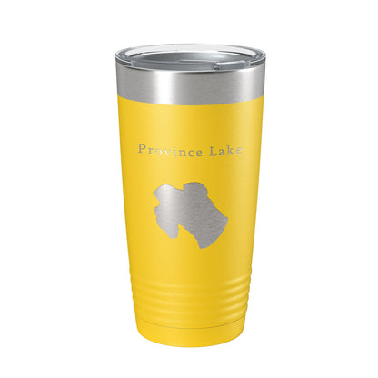 Province Lake Map Tumbler Travel Mug Insulated Laser Engraved Coffee Cup Maine 20 oz-4