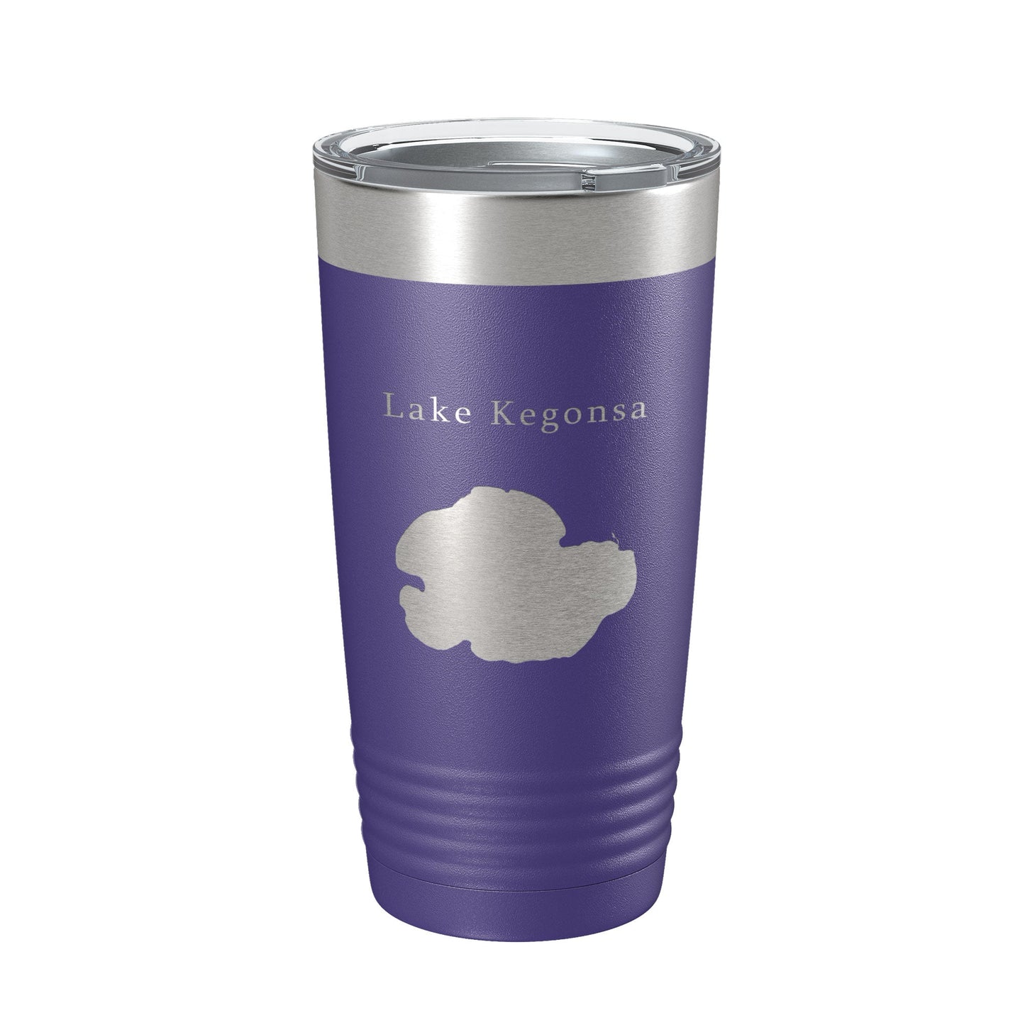 Lake Kegonsa Map Tumbler Travel Mug Insulated Laser Engraved Coffee Cup Wisconsin 20 oz-15