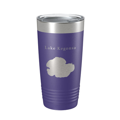 Lake Kegonsa Map Tumbler Travel Mug Insulated Laser Engraved Coffee Cup Wisconsin 20 oz-15