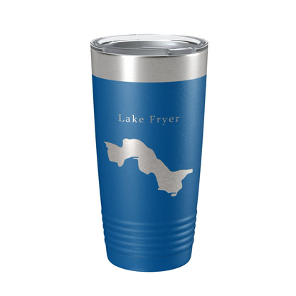 Lake Fryer Map Tumbler Travel Mug Insulated Laser Engraved Coffee Cup Texas 20 oz-6