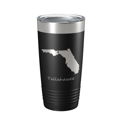 Tallahassee Home Heart Tumbler Travel Mug Insulated Laser Engraved Coffee Cup Florida 20 oz-5