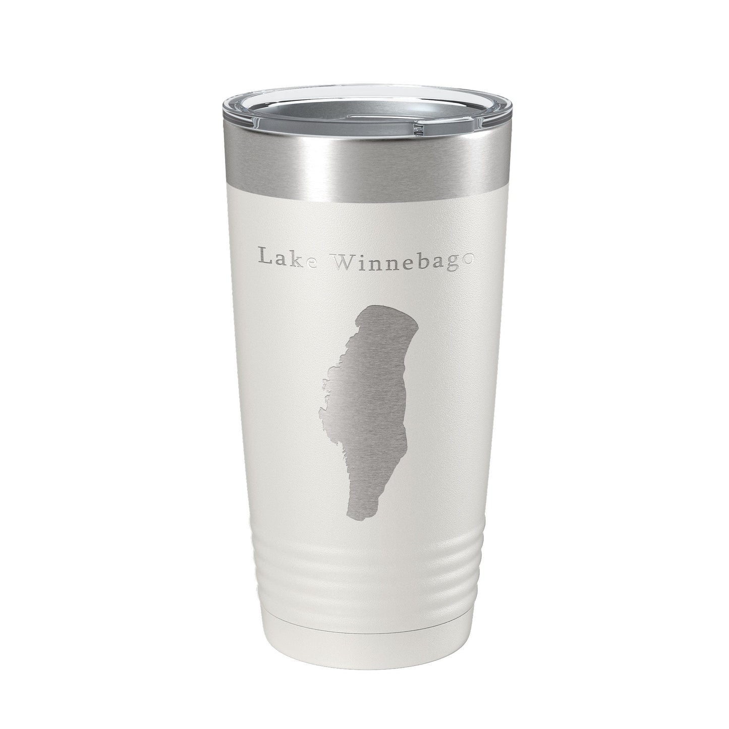 Lake Winnebago Map Tumbler Travel Mug Insulated Laser Engraved Coffee Cup Wisconsin 20 oz-1