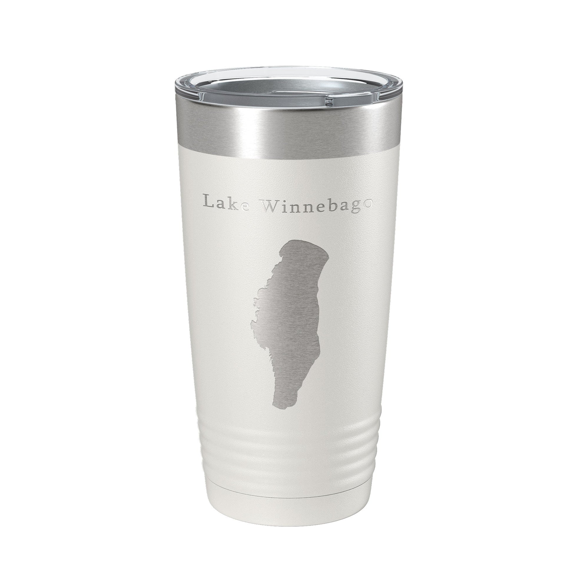 Lake Winnebago Map Tumbler Travel Mug Insulated Laser Engraved Coffee Cup Wisconsin 20 oz-1
