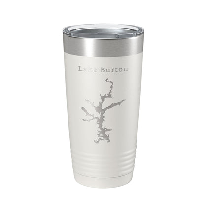 Lake Burton Map Tumbler Travel Mug Insulated Laser Engraved Coffee Cup Georgia 20 oz-1