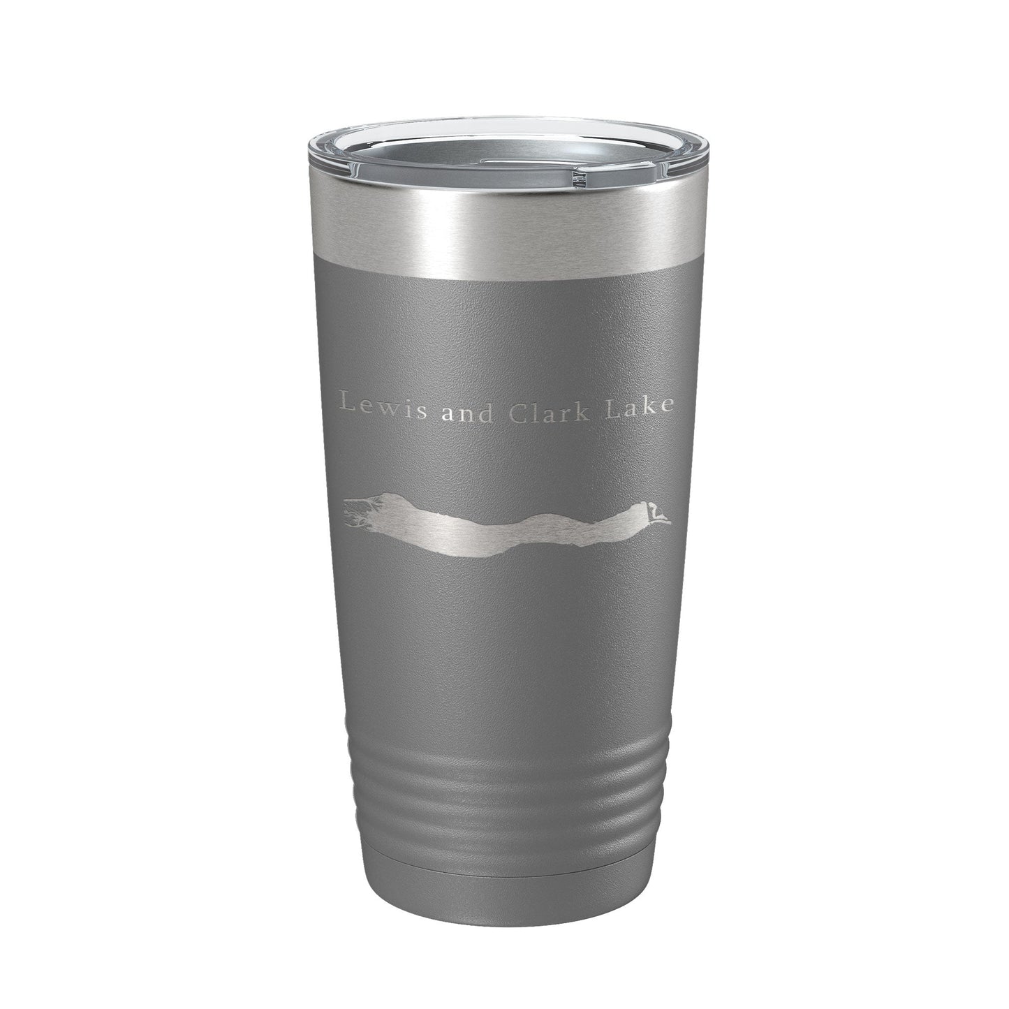 Lewis and Clark Lake Map Tumbler Travel Mug Insulated Laser Engraved Coffee Cup Nebraska South Dakota 20 oz-16