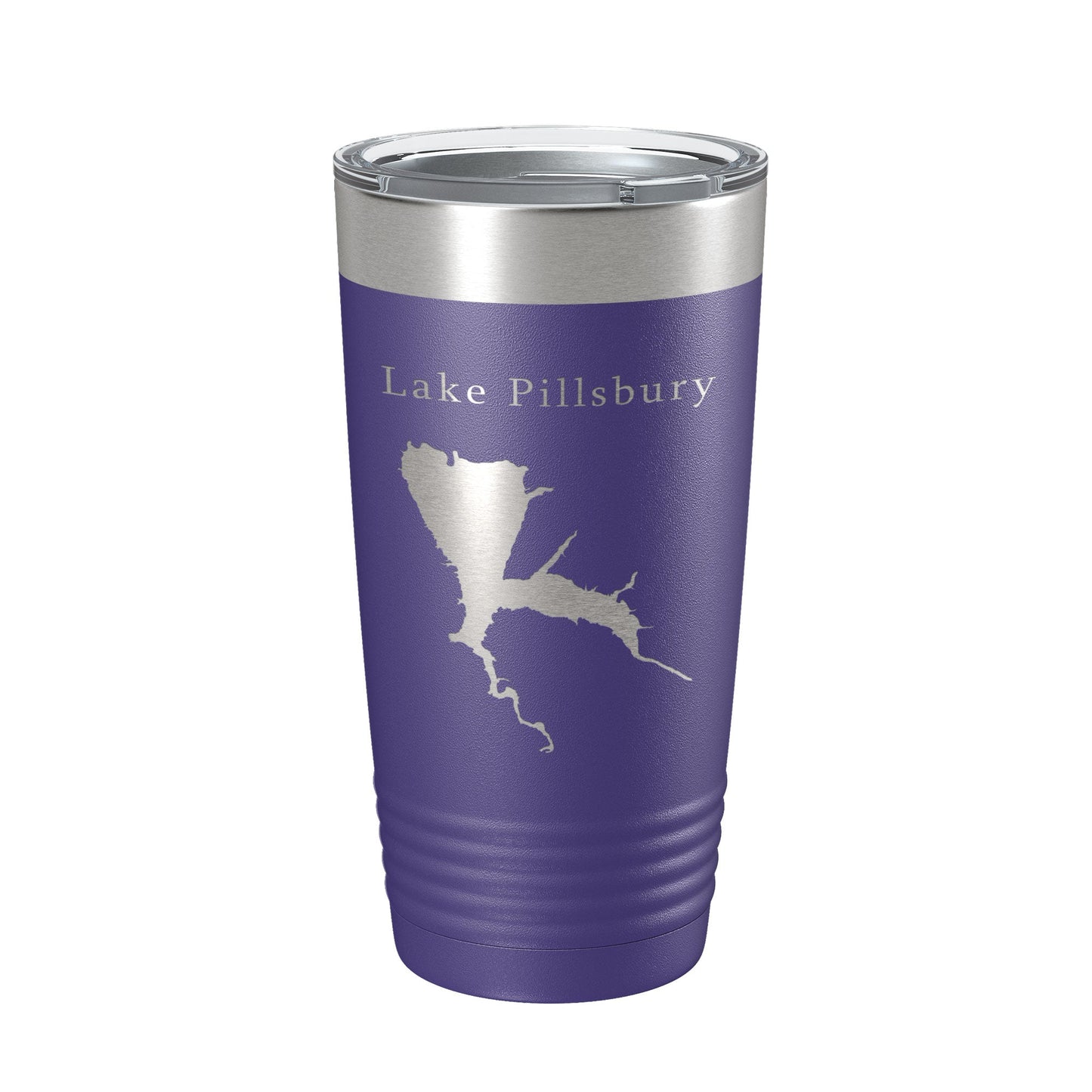 Lake Pillsbury Map Tumbler Travel Mug Insulated Laser Engraved Coffee Cup California 20 oz-15
