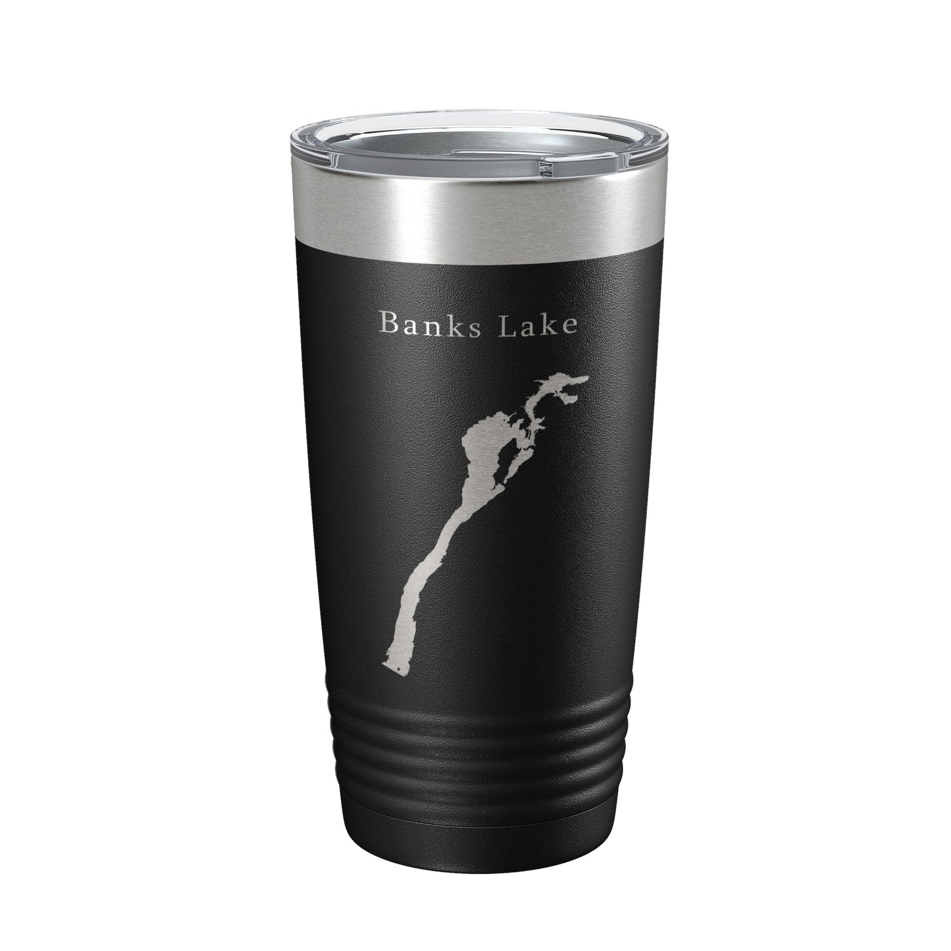 Banks Lake Map Tumbler Travel Mug Insulated Laser Engraved Coffee Cup Washington 20 oz-5