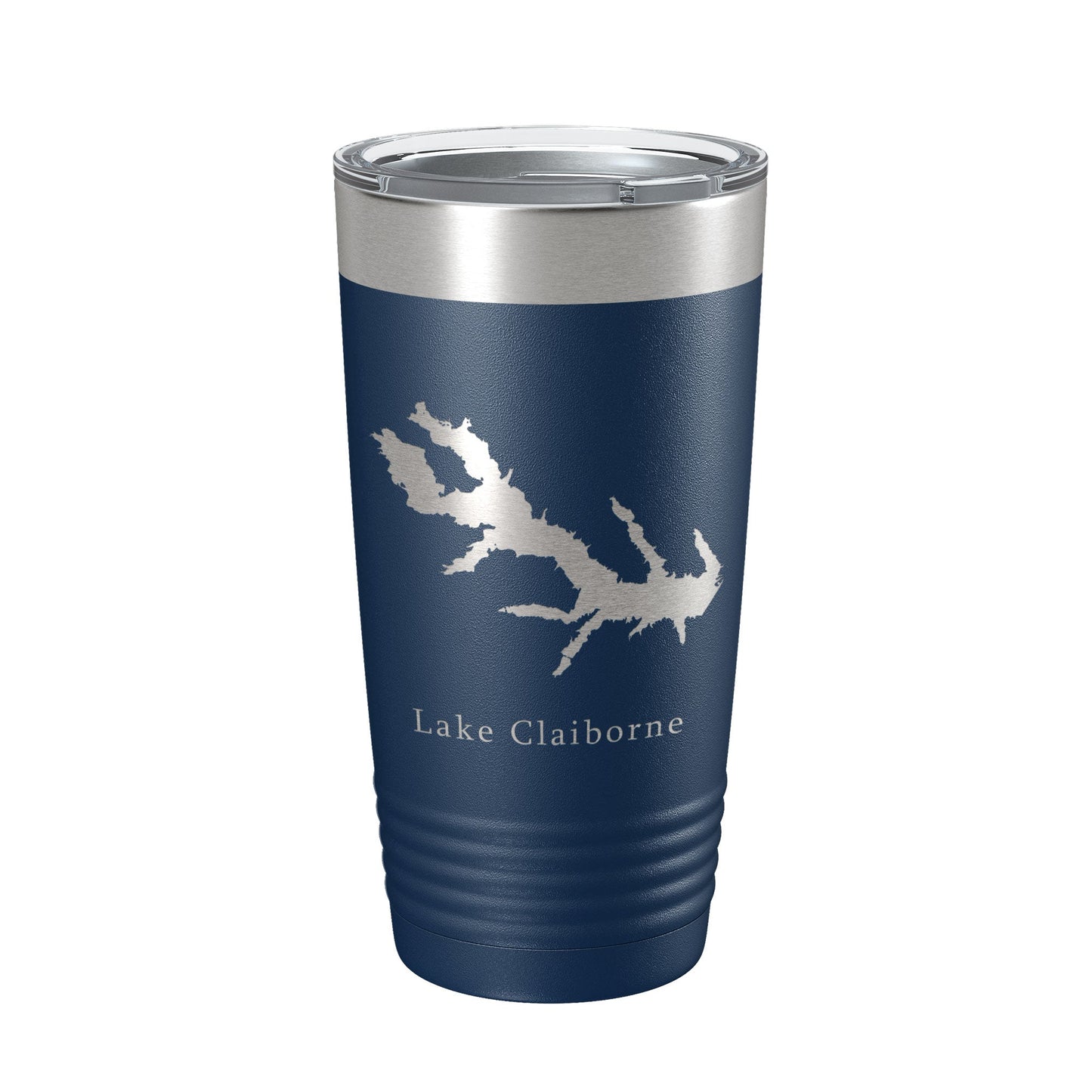 Lake Claiborne Map Tumbler Travel Mug Insulated Laser Engraved Coffee Cup Louisiana 20 oz-2