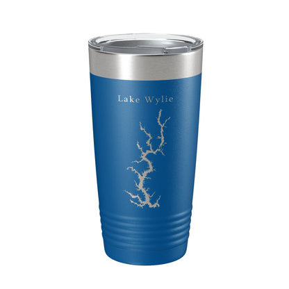 Lake Wylie Map Tumbler Travel Mug Insulated Laser Engraved Coffee Cup Charlotte North South Carolina 20 oz-6