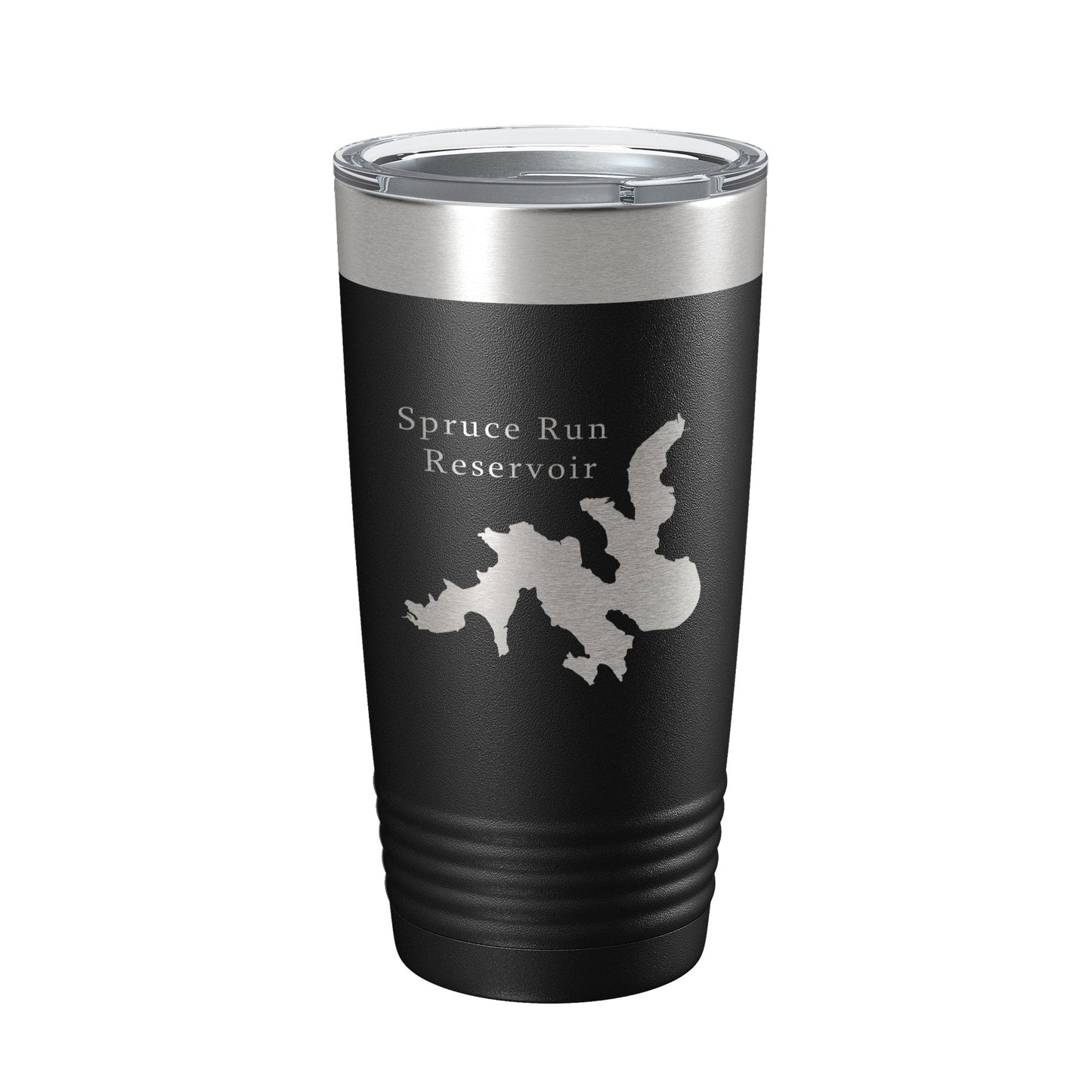 Spruce Run Reservoir Tumbler Lake Map Travel Mug Insulated Laser Engraved Coffee Cup New Jersey 20 oz-5