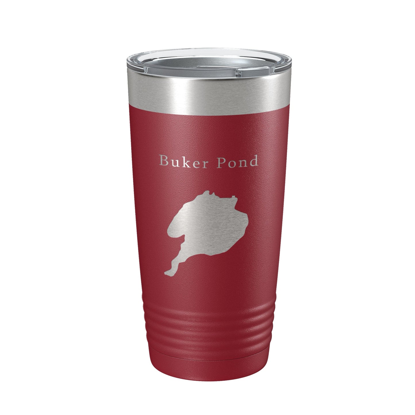 Buker Pond Tumbler Lake Map Travel Mug Insulated Laser Engraved Coffee Cup Maine 20 oz-18