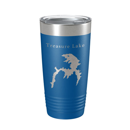 Treasure Lake Map Tumbler Travel Mug Insulated Laser Engraved Coffee Cup Georgia 20 oz-6
