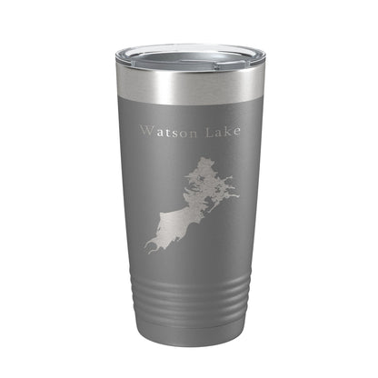 Watson Lake Map Tumbler Travel Mug Insulated Laser Engraved Coffee Cup Arizona 20 oz-16