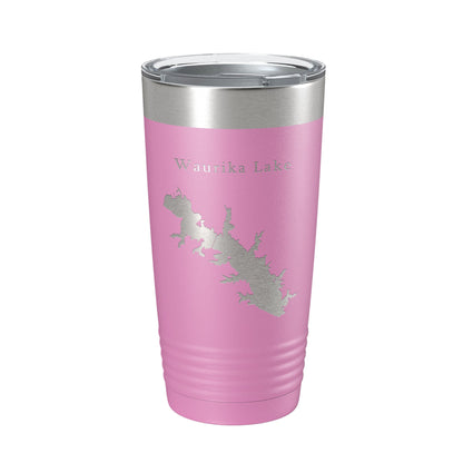 Waurika Lake Map Tumbler Travel Mug Insulated Laser Engraved Coffee Cup Oklahoma 20 oz-14