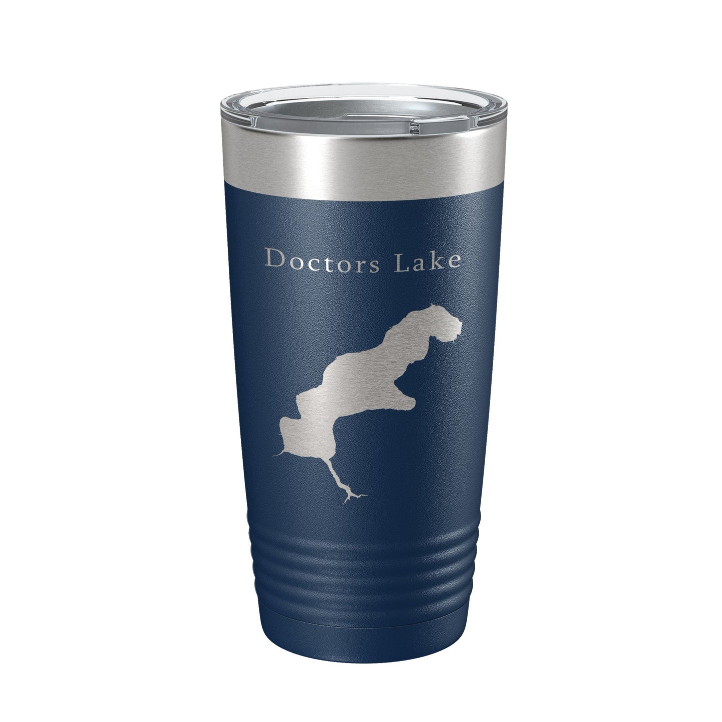 Doctors Lake Map Tumbler Travel Mug Insulated Laser Engraved Coffee Cup Florida 20 oz-8
