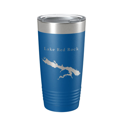 Lake Red Rock Map Tumbler Travel Mug Insulated Laser Engraved Coffee Cup Iowa 20 oz-6