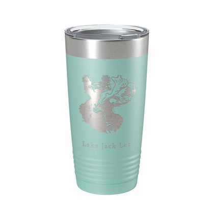 Lake Jack Lee Map Tumbler Travel Mug Insulated Laser Engraved Coffee Cup Felsenthal Arkansas Louisiana 20 oz-12