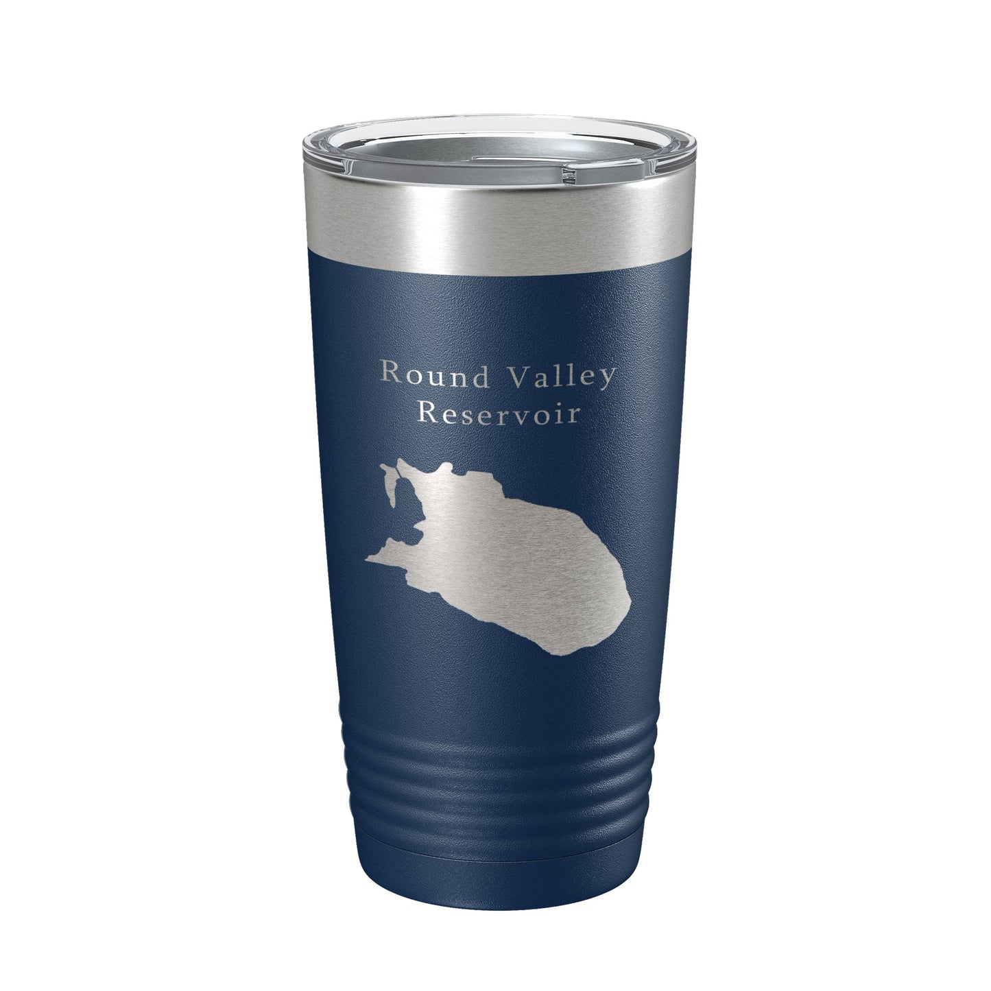Round Valley Reservoir Tumbler Lake Map Travel Mug Insulated Laser Engraved Coffee Cup New Jersey 20 oz-8