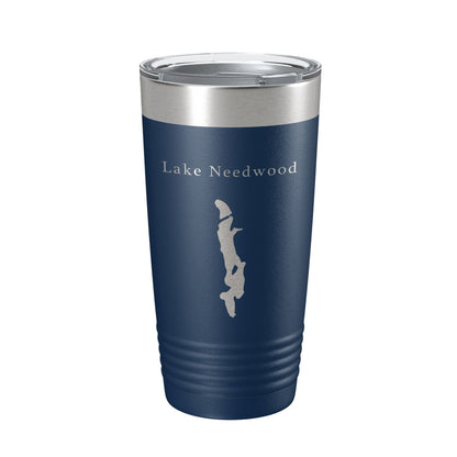 Lake Needwood Map Tumbler Travel Mug Insulated Laser Engraved Coffee Cup Maryland 20 oz-8