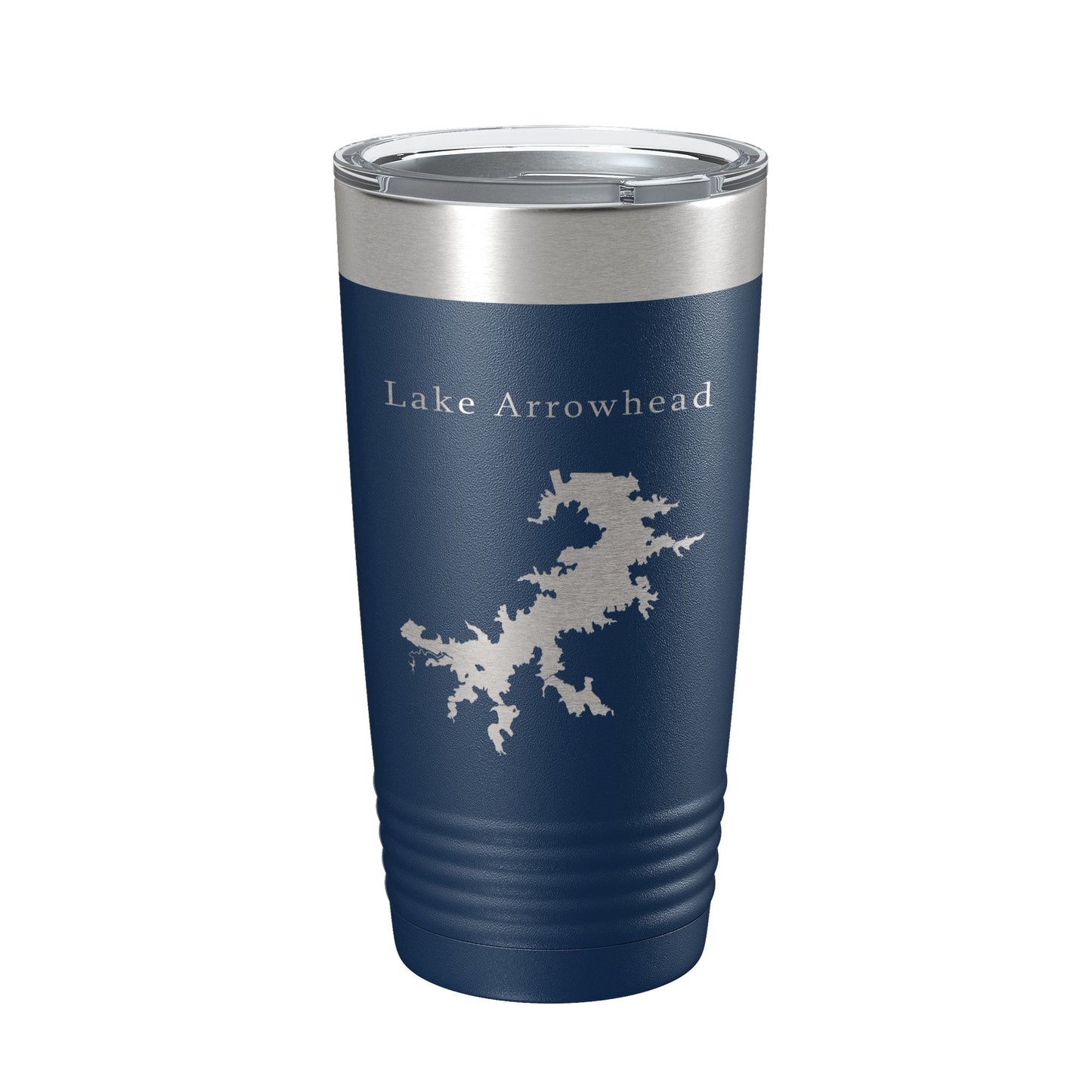 Lake Arrowhead Map Tumbler Travel Mug Insulated Laser Engraved Coffee Cup Texas 20 oz-2