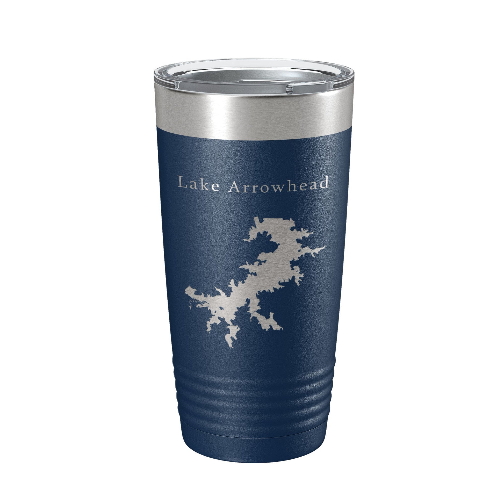 Lake Arrowhead Map Tumbler Travel Mug Insulated Laser Engraved Coffee Cup Texas 20 oz-2