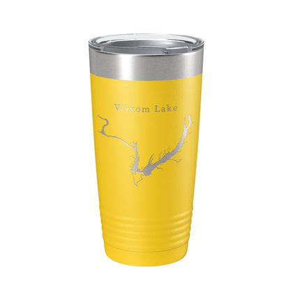 Wixom Lake Tittabawassee Map Tumbler Travel Mug Insulated Laser Engraved Coffee Cup Michigan 20 oz-19
