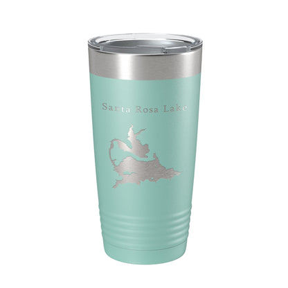 Santa Rosa Lake Map Tumbler Travel Mug Insulated Laser Engraved Coffee Cup New Mexico 20 oz-12