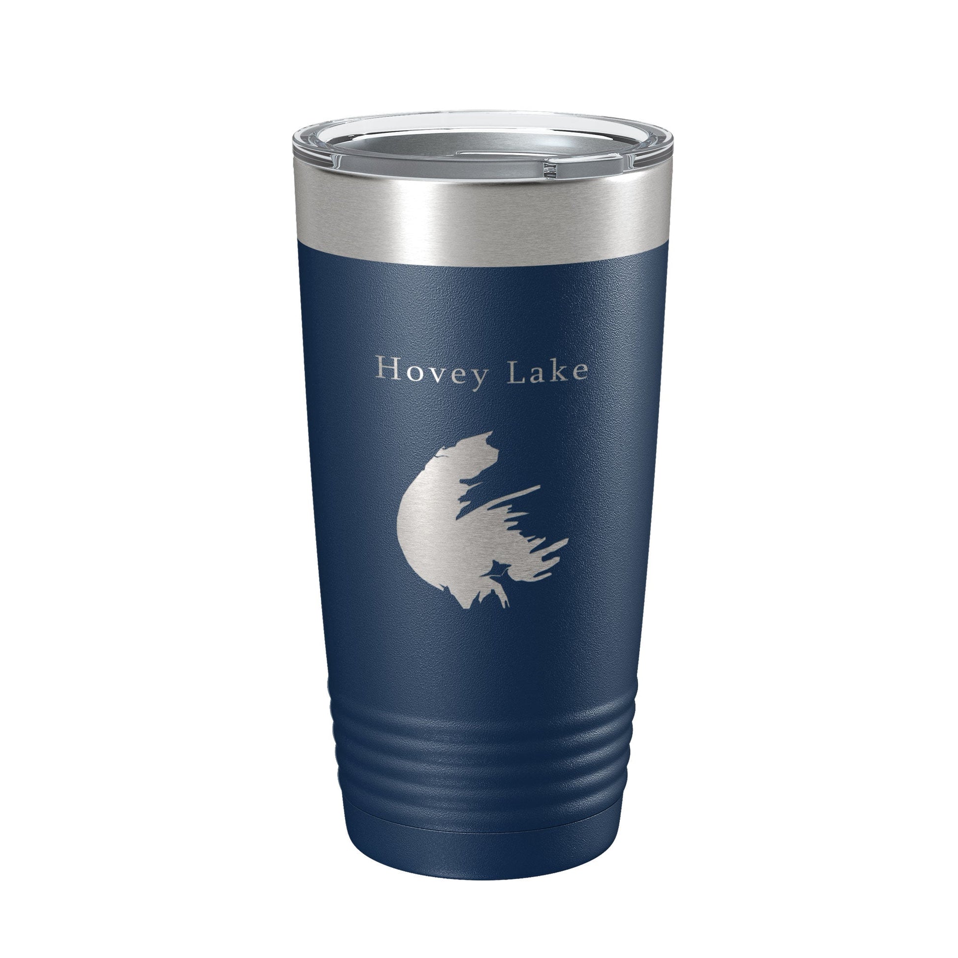 Hovey Lake Map Tumbler Travel Mug Insulated Laser Engraved Coffee Cup Ohio River Indiana 20 oz-2