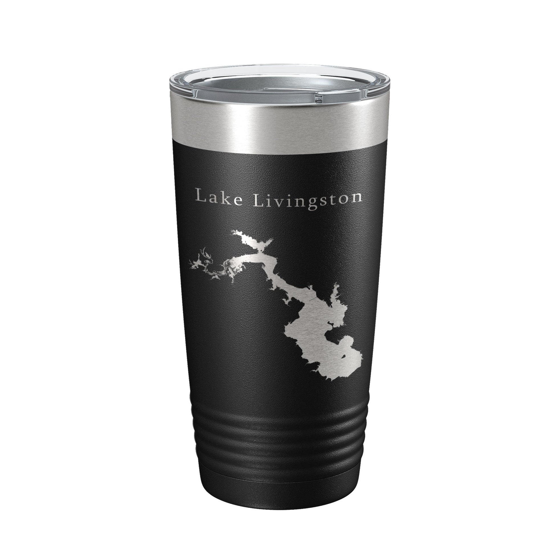 Lake Livingston Map Tumbler Travel Mug Insulated Laser Engraved Coffee Cup Texas 20 oz-5