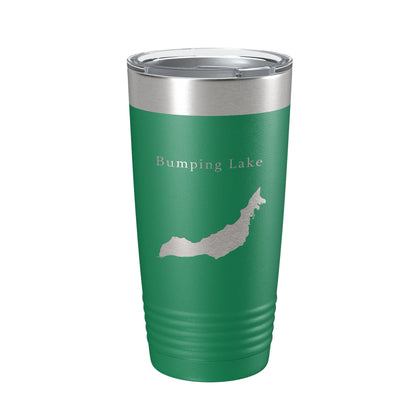 Bumping Lake Map Tumbler Travel Mug Insulated Laser Engraved Coffee Cup Washington 20 oz-9