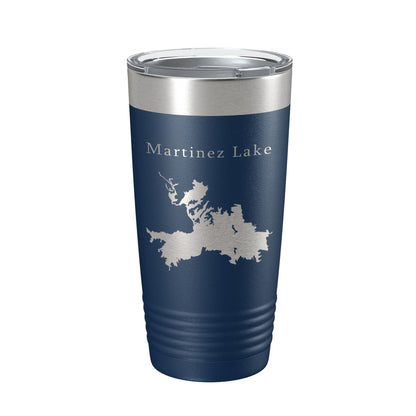 Martinez Lake Map Tumbler Travel Mug Insulated Laser Engraved Coffee Cup Arizona 20 oz-8