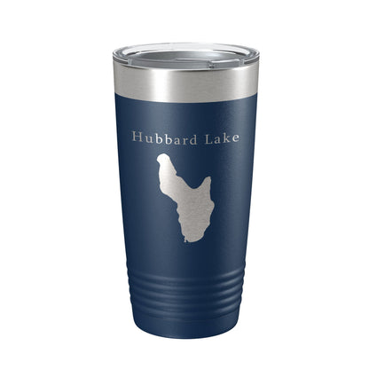 Hubbard Lake Map Tumbler Travel Mug Insulated Laser Engraved Coffee Cup Michigan 20 oz-8