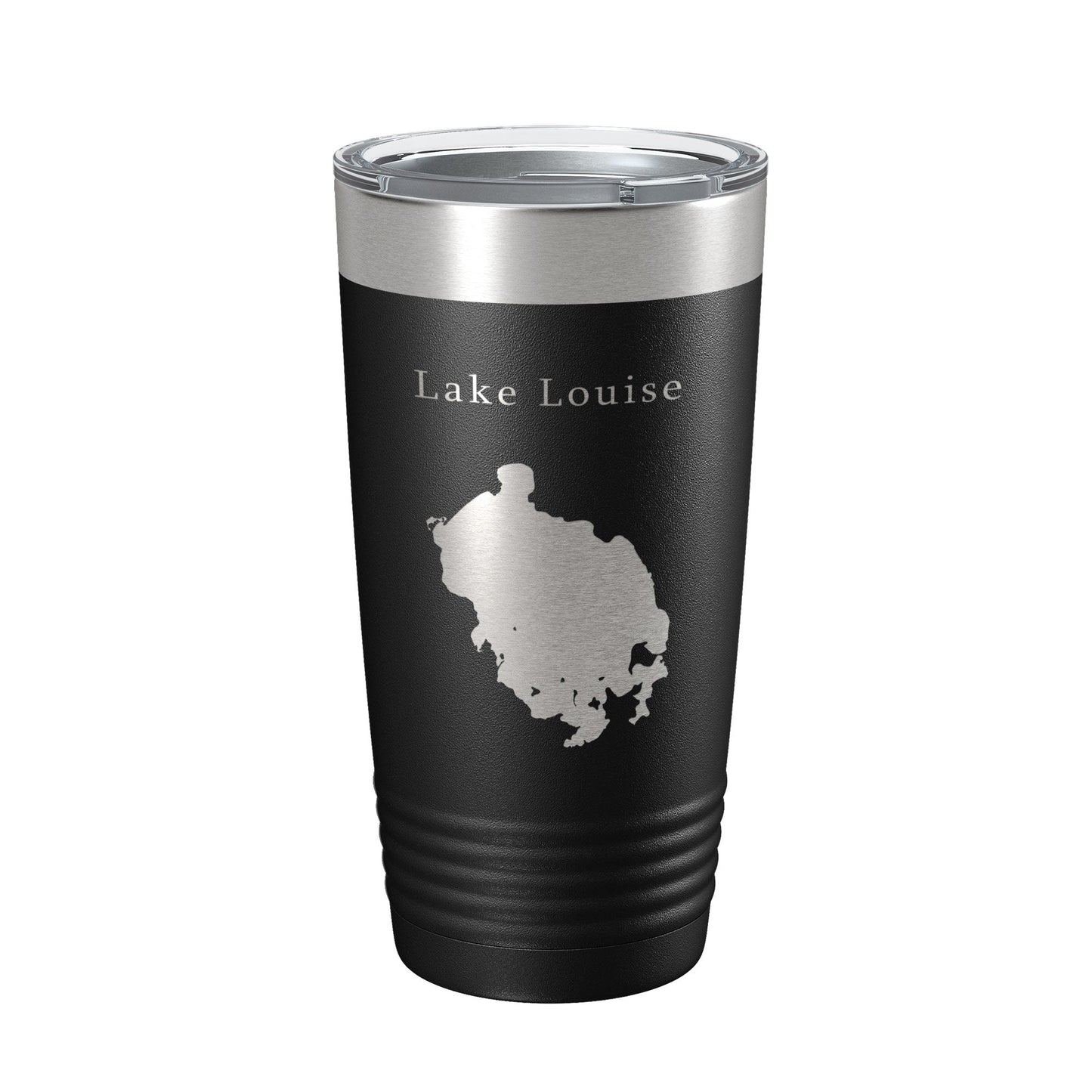 Lake Louise Map Tumbler Travel Mug Insulated Laser Engraved Coffee Cup Alaska 20 oz-0