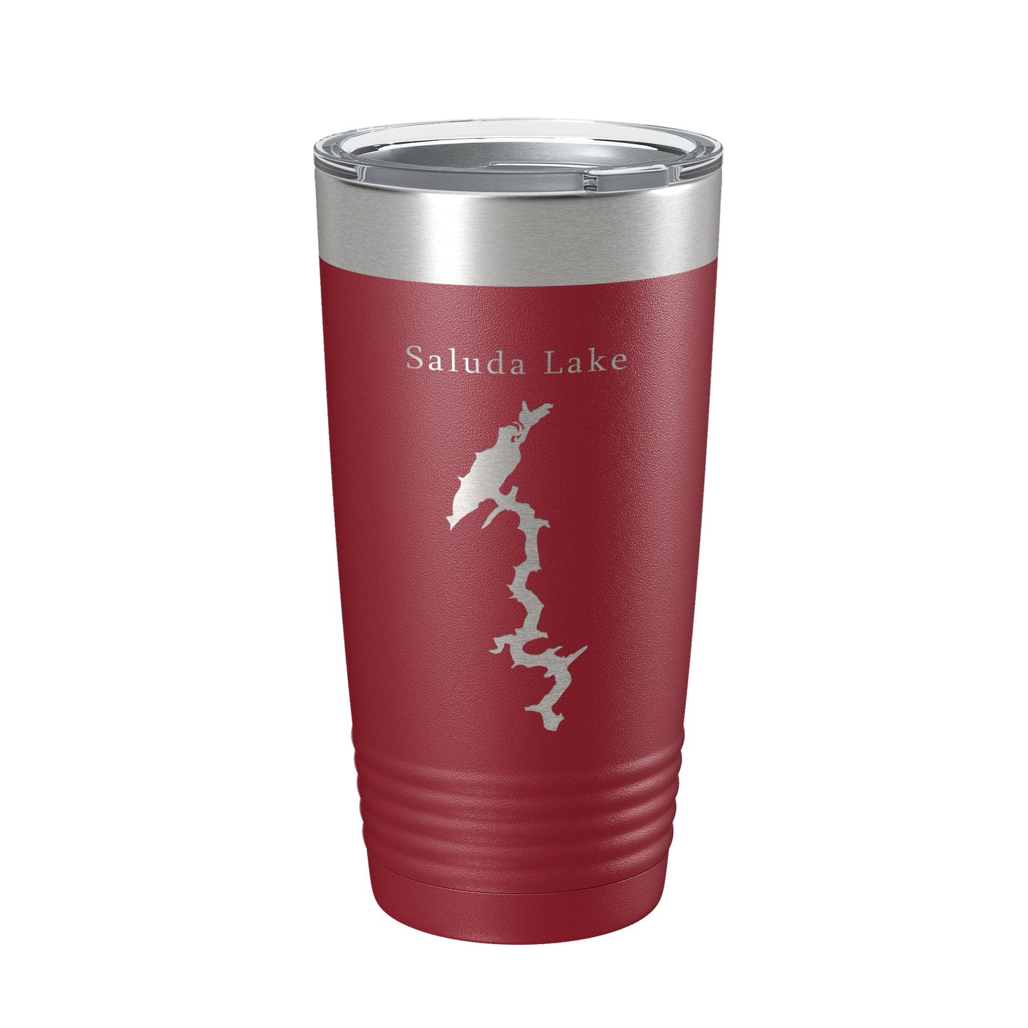 Saluda Lake Map Tumbler Travel Mug Insulated Laser Engraved Coffee Cup South Carolina 20 oz-18