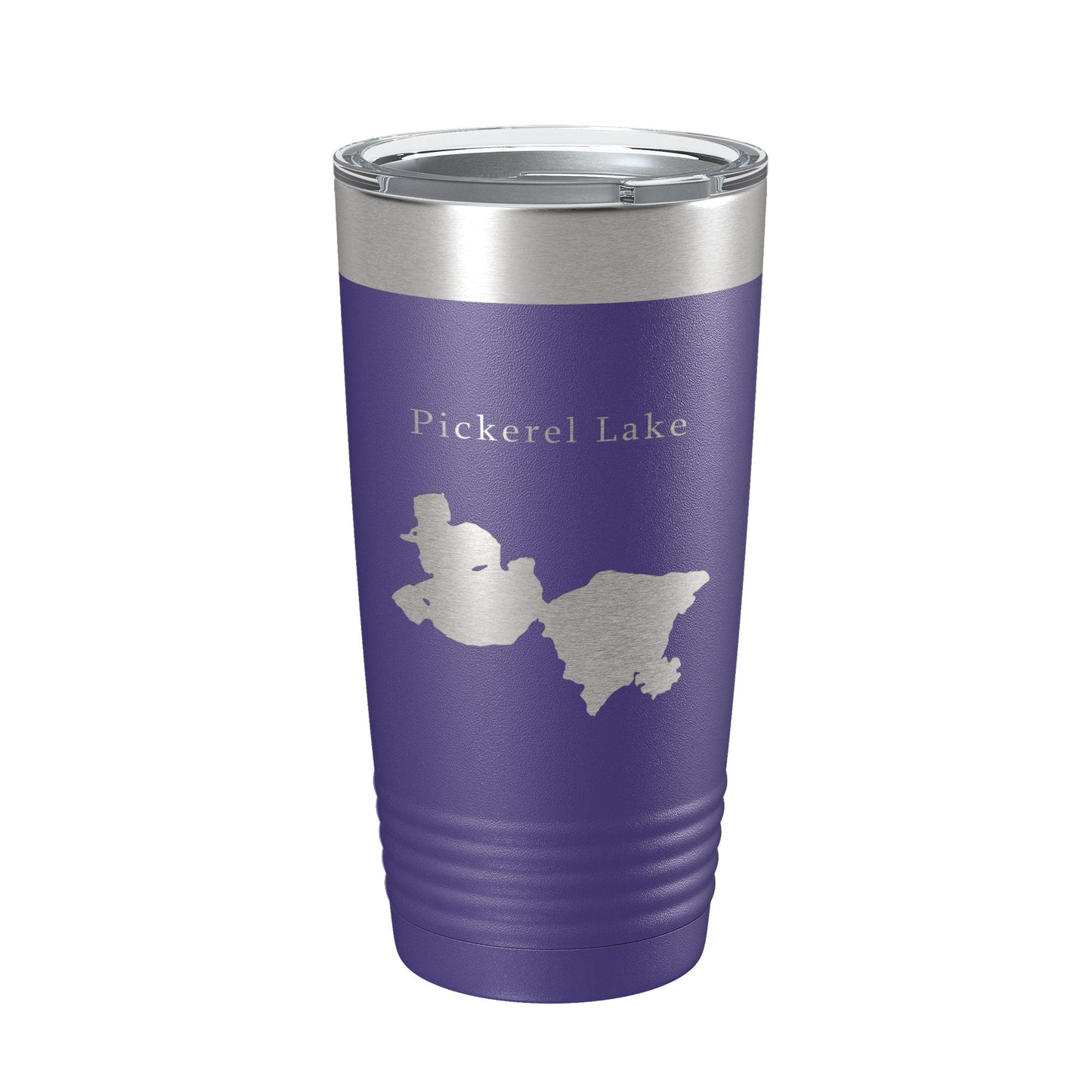 Pickerel Lake Map Tumbler Travel Mug Insulated Laser Engraved Coffee Cup Wisconsin 20 oz-15