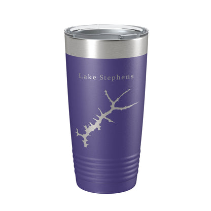 Lake Stephens Map Tumbler Travel Mug Insulated Laser Engraved Coffee Cup West Virginia 20 oz-15