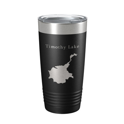 Timothy Lake Map Tumbler Travel Mug Insulated Laser Engraved Coffee Cup Oregon 20 oz-5