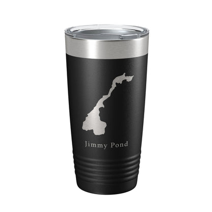 Jimmy Pond Tumbler Lake Map Travel Mug Insulated Laser Engraved Coffee Cup Maine 20 oz-5