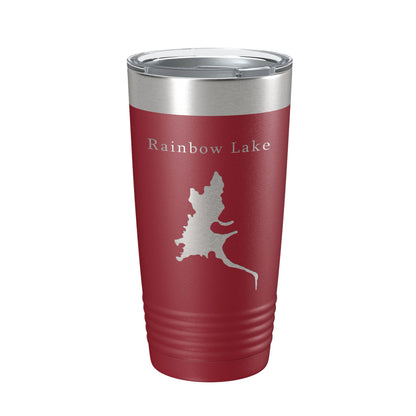 Rainbow Lake Map Tumbler Travel Mug Insulated Laser Engraved Coffee Cup Arizona 20 oz-18