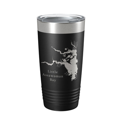 Little Assawoman Bay Tumbler Lake Map Travel Mug Insulated Laser Engraved Coffee Cup Delaware 20 oz-5