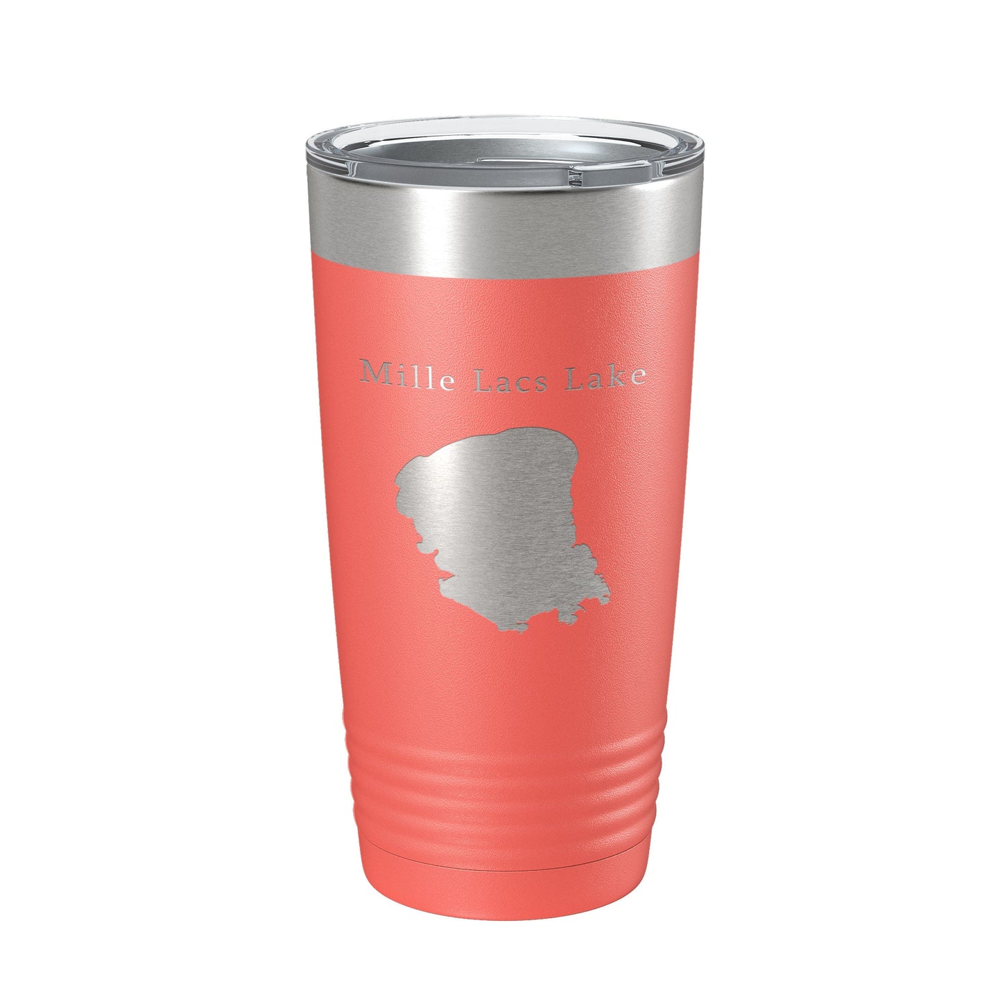 Mille Lacs Lake Map Tumbler Travel Mug Insulated Laser Engraved Coffee Cup Minnesota 20 oz-20