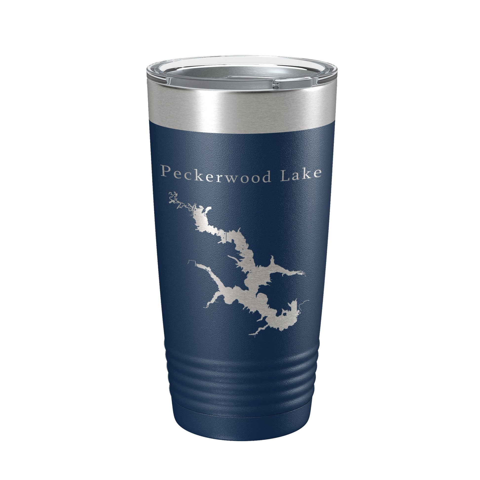 Peckerwood Lake Map Tumbler Travel Mug Insulated Laser Engraved Coffee Cup Hartz Reservoir Arkansas 20 oz-2