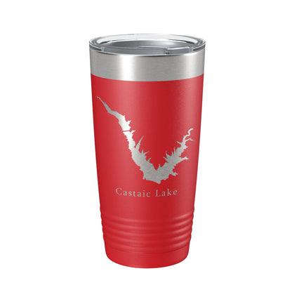 Castaic Lake Map Tumbler Travel Mug Insulated Laser Engraved Coffee Cup California 20 oz-10