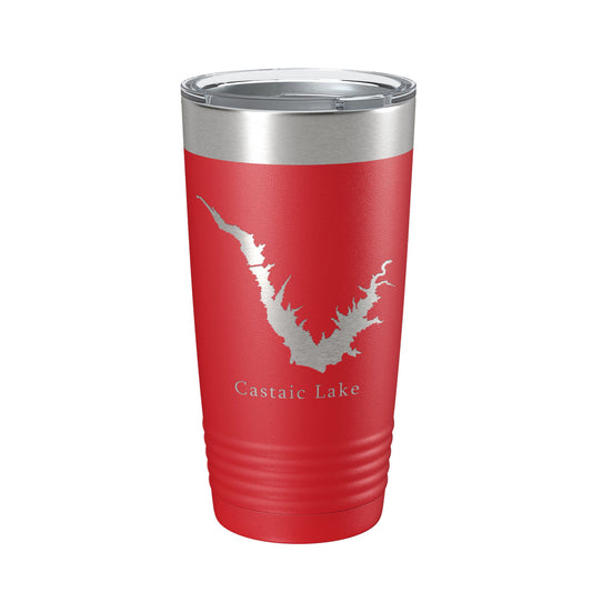 Castaic Lake Map Tumbler Travel Mug Insulated Laser Engraved Coffee Cup California 20 oz-10