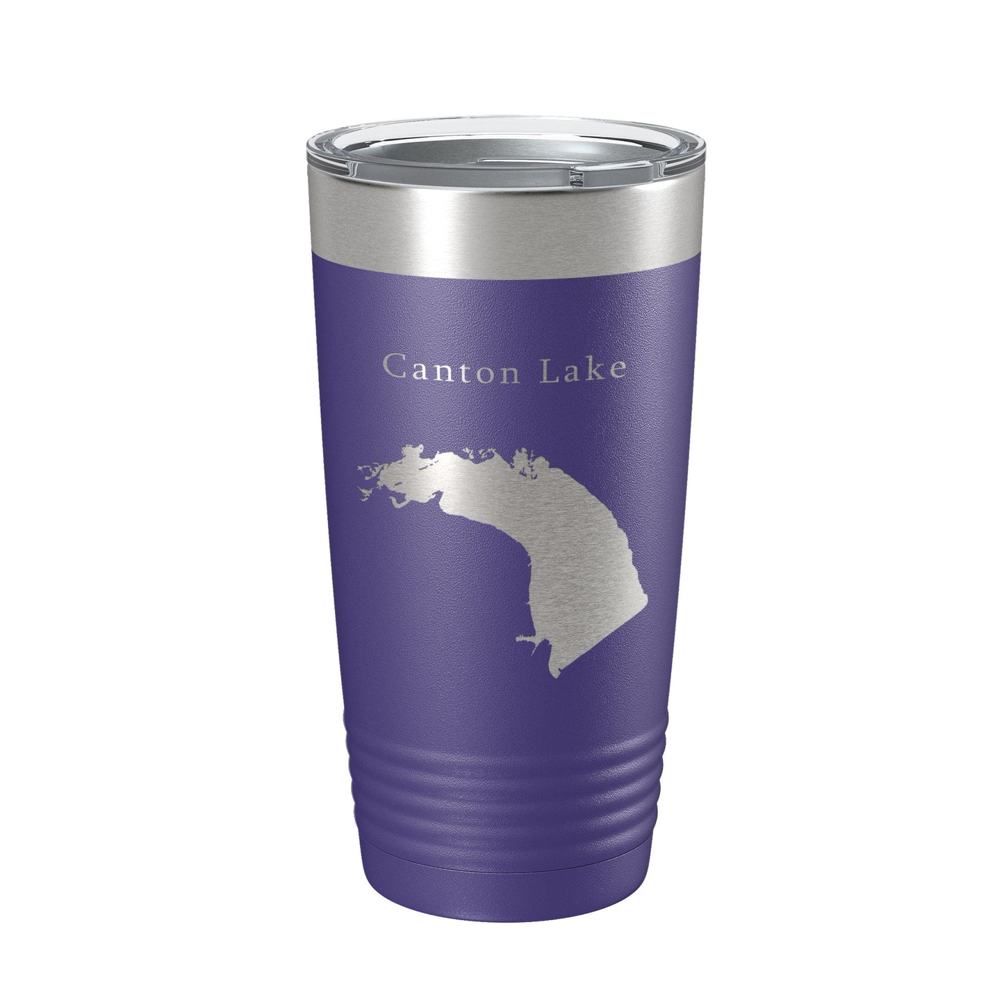 Canton Lake Map Tumbler Travel Mug Insulated Laser Engraved Coffee Cup Oklahoma 20 oz-15