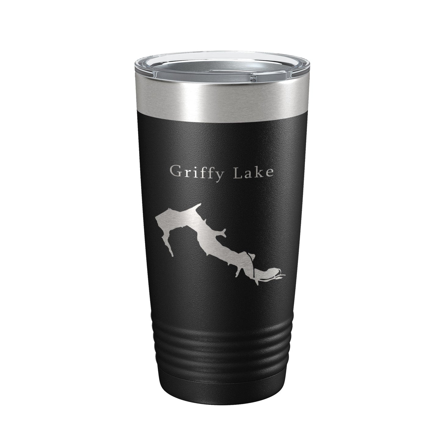 Griffy Lake Map Tumbler Travel Mug Insulated Laser Engraved Coffee Cup Indiana 20 oz-0