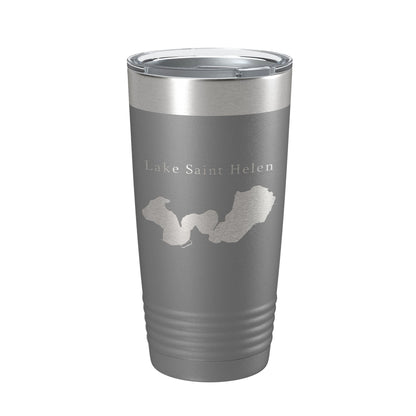 Lake Saint Helen Map Tumbler Travel Mug Insulated Laser Engraved Coffee Cup Michigan 20 oz-16