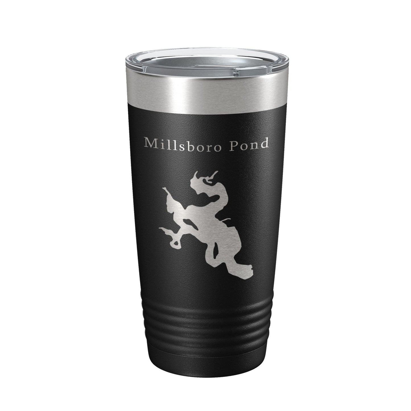 Millsboro Pond Tumbler Lake Map Travel Mug Insulated Laser Engraved Coffee Cup Delaware 20 oz-5
