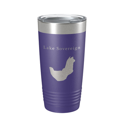 Lake Sovereign Map Tumbler Travel Mug Insulated Laser Engraved Coffee Cup Georgia 20 oz-15