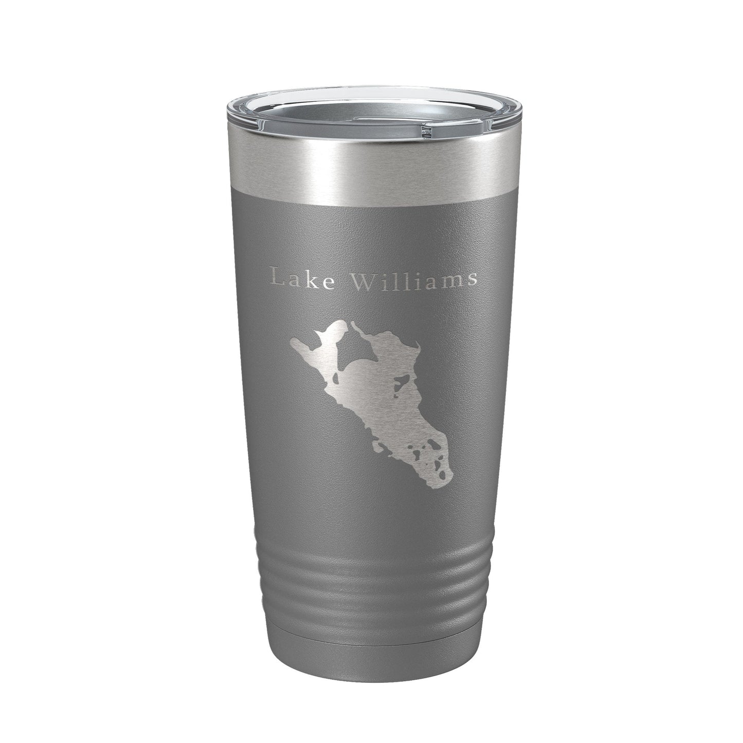 Lake Williams Map Tumbler Travel Mug Insulated Laser Engraved Coffee Cup Connecticut 20 oz-16